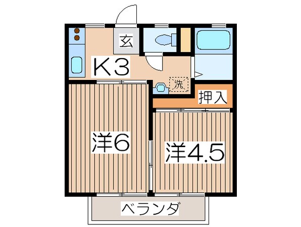 グリーンハイムイズミの物件間取画像